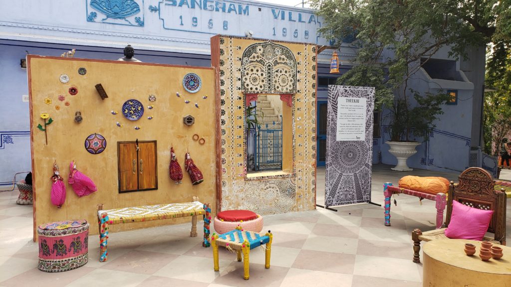 indian sitting area decor